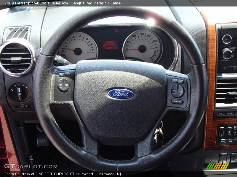 Sangria Red Metallic / Camel 2009 Ford Explorer Eddie Bauer 4x4