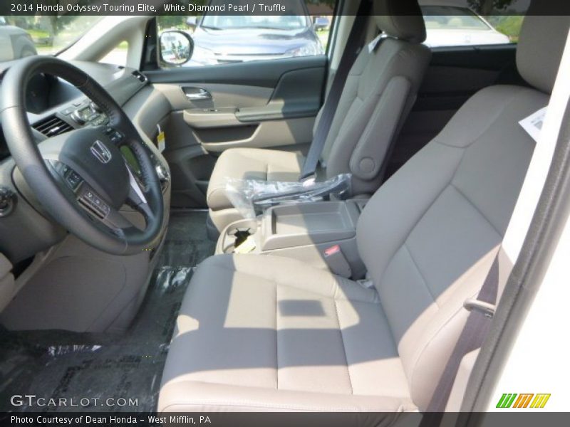 Front Seat of 2014 Odyssey Touring Elite