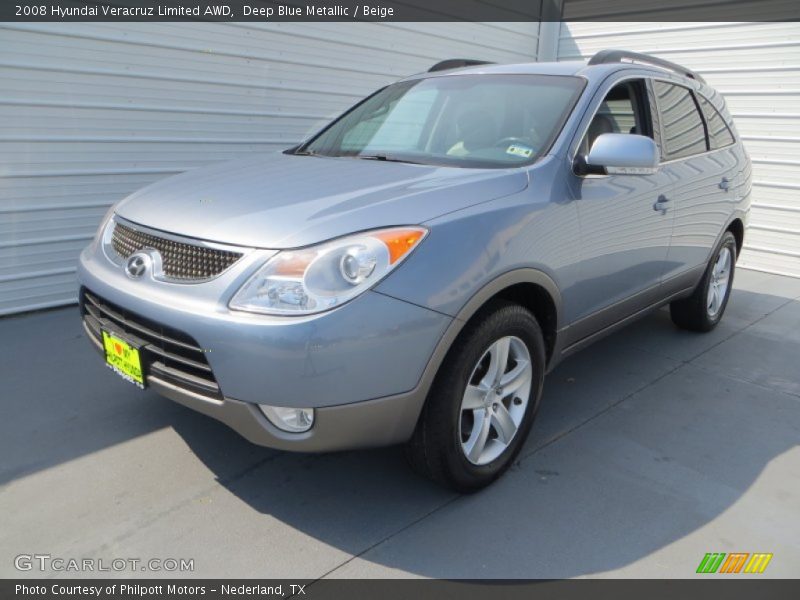 Deep Blue Metallic / Beige 2008 Hyundai Veracruz Limited AWD