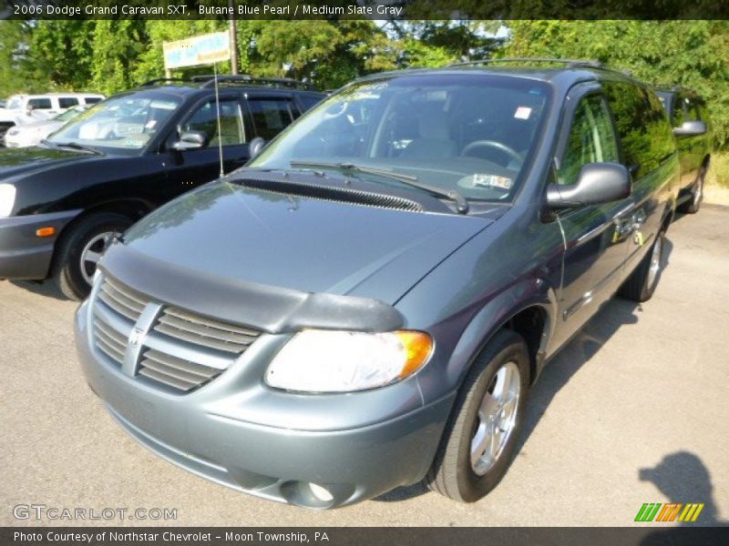 Butane Blue Pearl / Medium Slate Gray 2006 Dodge Grand Caravan SXT