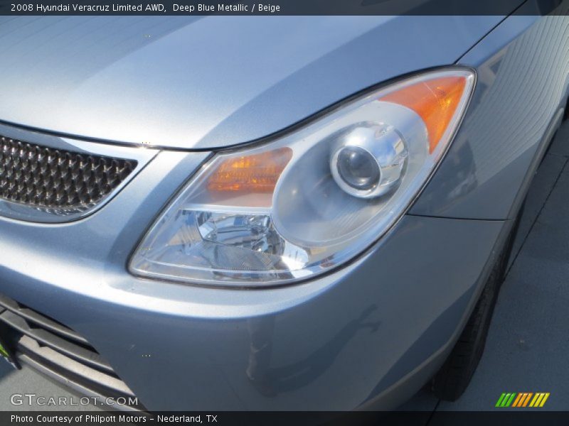 Deep Blue Metallic / Beige 2008 Hyundai Veracruz Limited AWD
