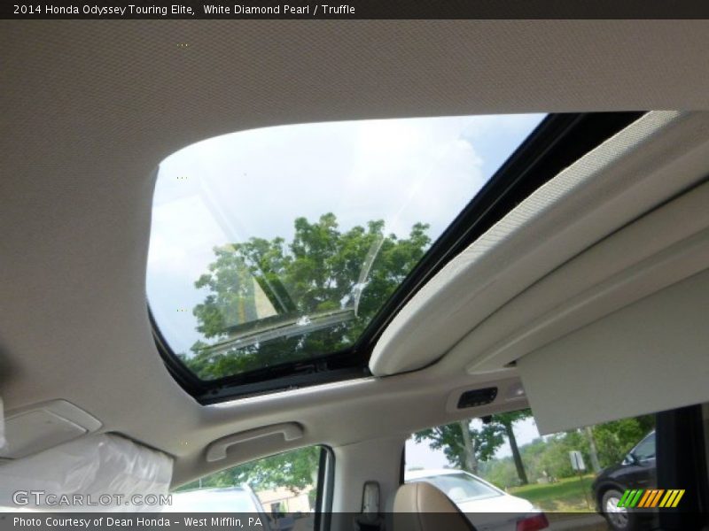 Sunroof of 2014 Odyssey Touring Elite