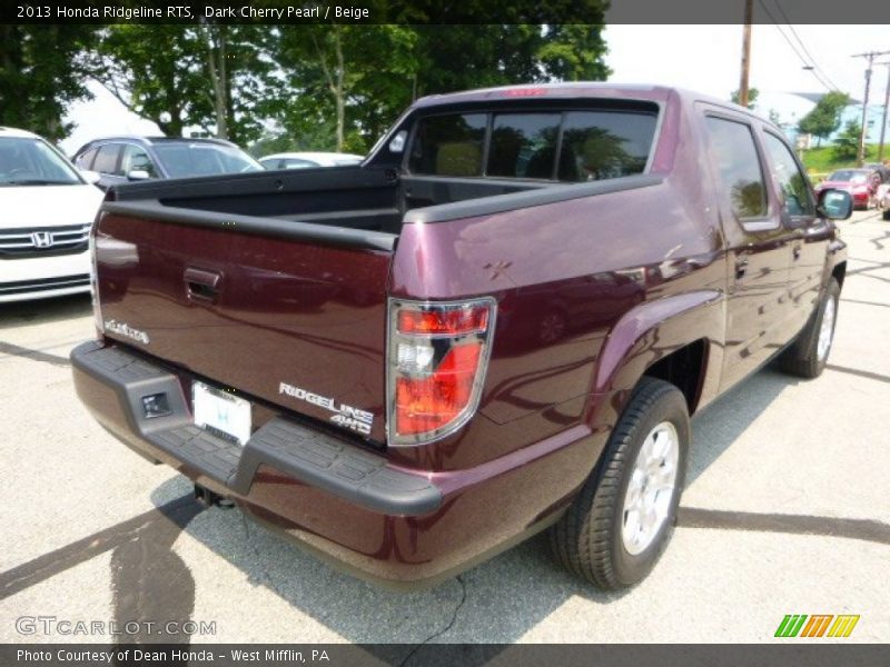 Dark Cherry Pearl / Beige 2013 Honda Ridgeline RTS