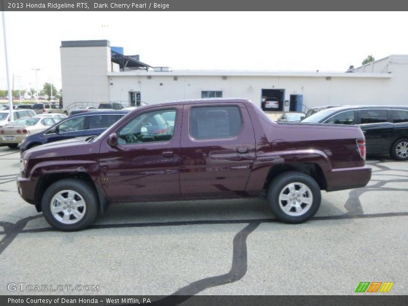 Dark Cherry Pearl / Beige 2013 Honda Ridgeline RTS