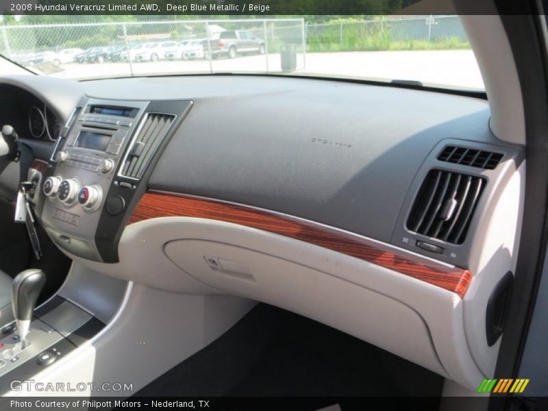 Deep Blue Metallic / Beige 2008 Hyundai Veracruz Limited AWD