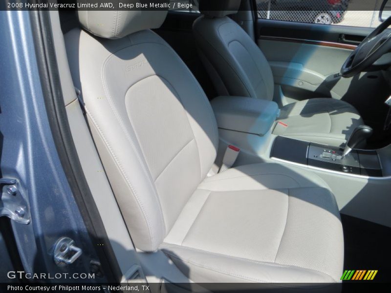 Deep Blue Metallic / Beige 2008 Hyundai Veracruz Limited AWD