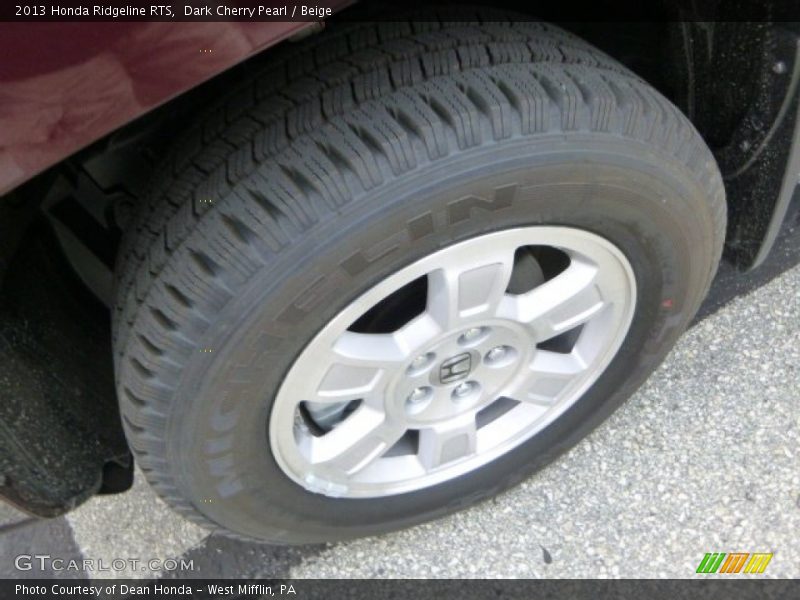 Dark Cherry Pearl / Beige 2013 Honda Ridgeline RTS