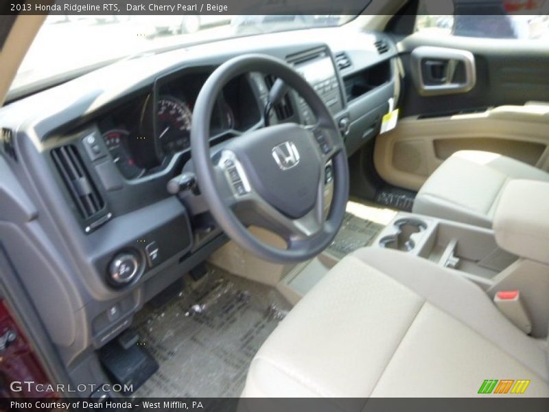 Dark Cherry Pearl / Beige 2013 Honda Ridgeline RTS