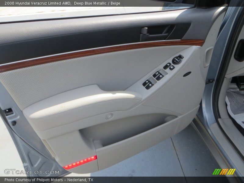 Deep Blue Metallic / Beige 2008 Hyundai Veracruz Limited AWD
