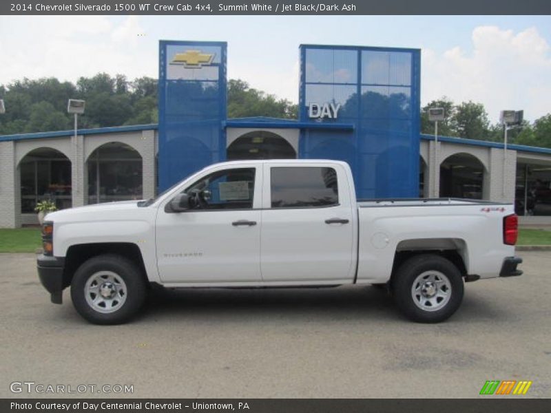 Summit White / Jet Black/Dark Ash 2014 Chevrolet Silverado 1500 WT Crew Cab 4x4