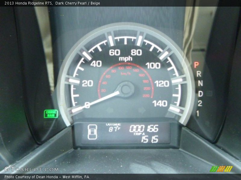 Dark Cherry Pearl / Beige 2013 Honda Ridgeline RTS