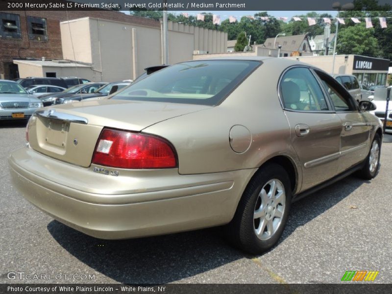 Harvest Gold Metallic / Medium Parchment 2000 Mercury Sable LS Premium Sedan