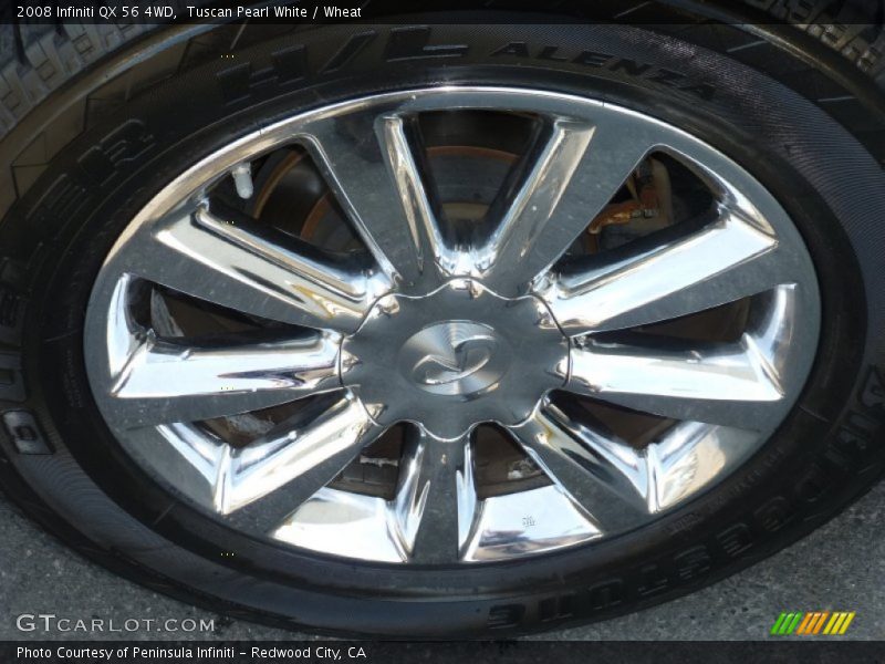 Tuscan Pearl White / Wheat 2008 Infiniti QX 56 4WD