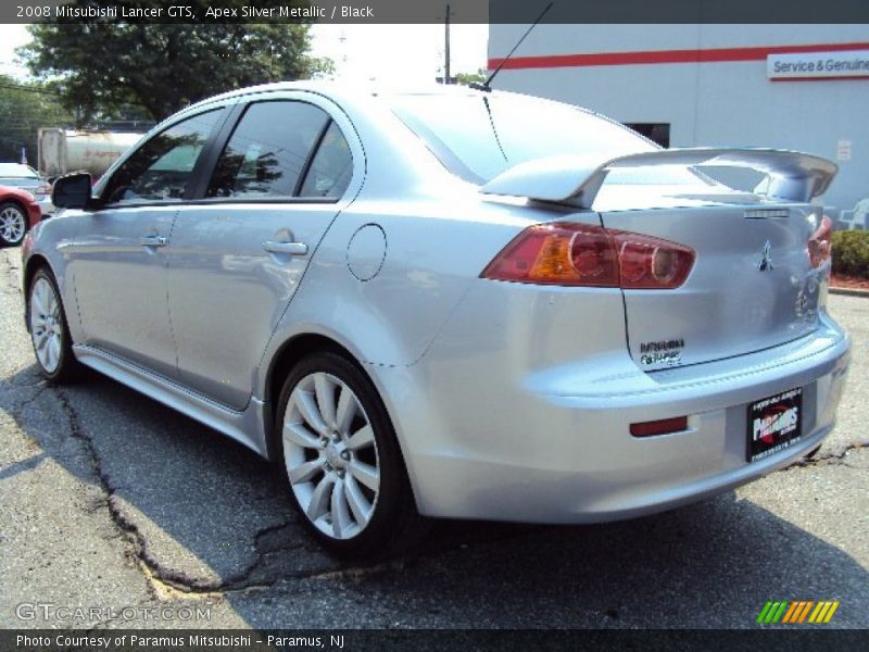 Apex Silver Metallic / Black 2008 Mitsubishi Lancer GTS
