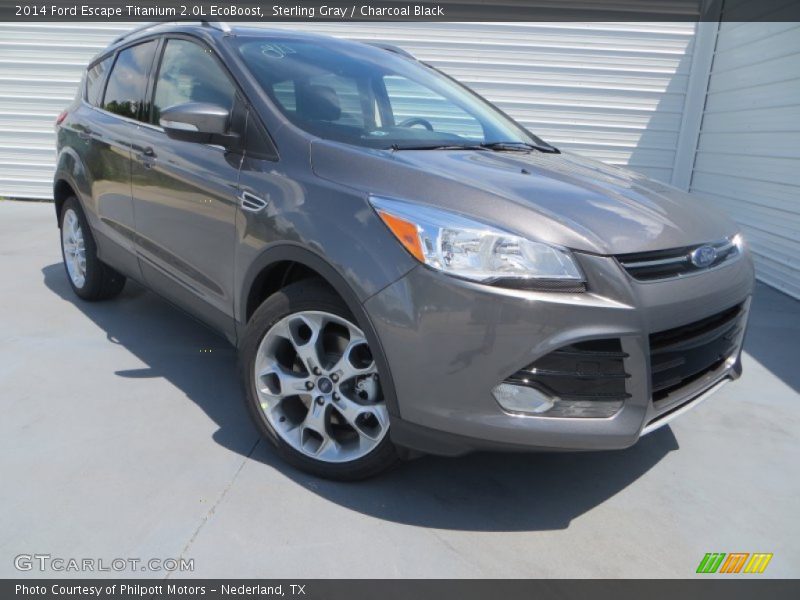 Sterling Gray / Charcoal Black 2014 Ford Escape Titanium 2.0L EcoBoost