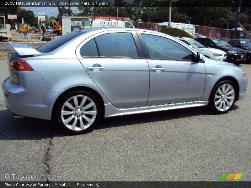 Apex Silver Metallic / Black 2008 Mitsubishi Lancer GTS
