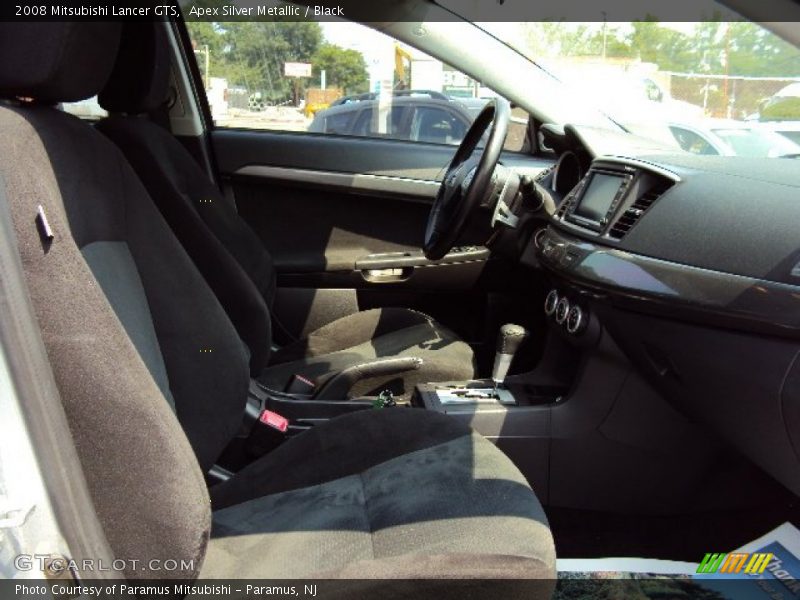 Apex Silver Metallic / Black 2008 Mitsubishi Lancer GTS