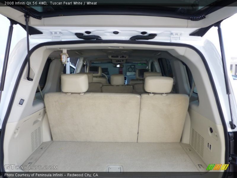 Tuscan Pearl White / Wheat 2008 Infiniti QX 56 4WD