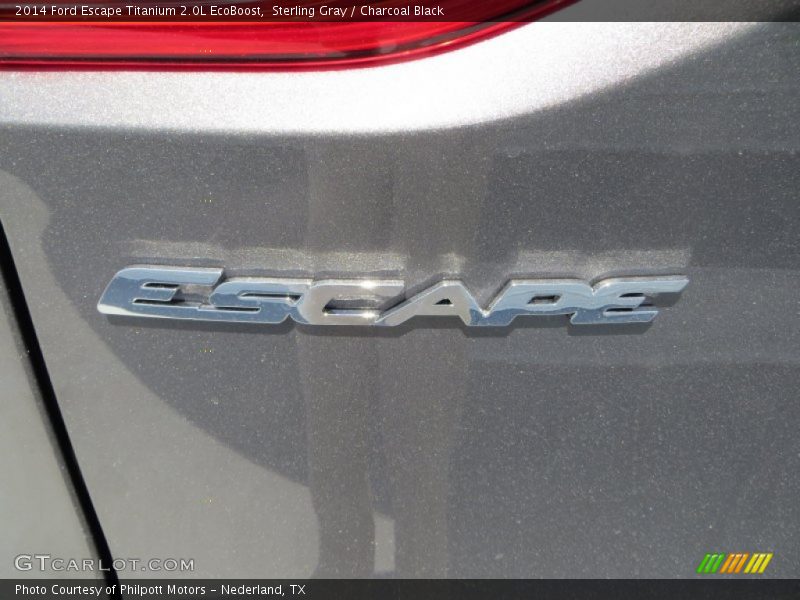 Sterling Gray / Charcoal Black 2014 Ford Escape Titanium 2.0L EcoBoost