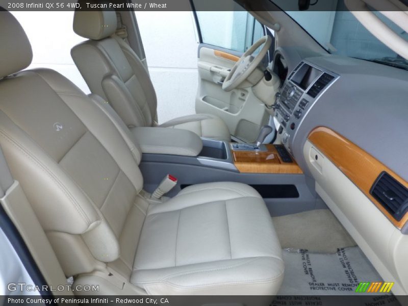 Tuscan Pearl White / Wheat 2008 Infiniti QX 56 4WD