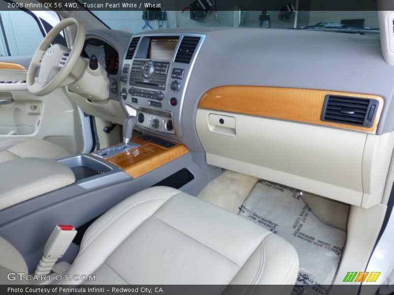 Tuscan Pearl White / Wheat 2008 Infiniti QX 56 4WD