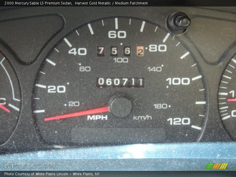 Harvest Gold Metallic / Medium Parchment 2000 Mercury Sable LS Premium Sedan
