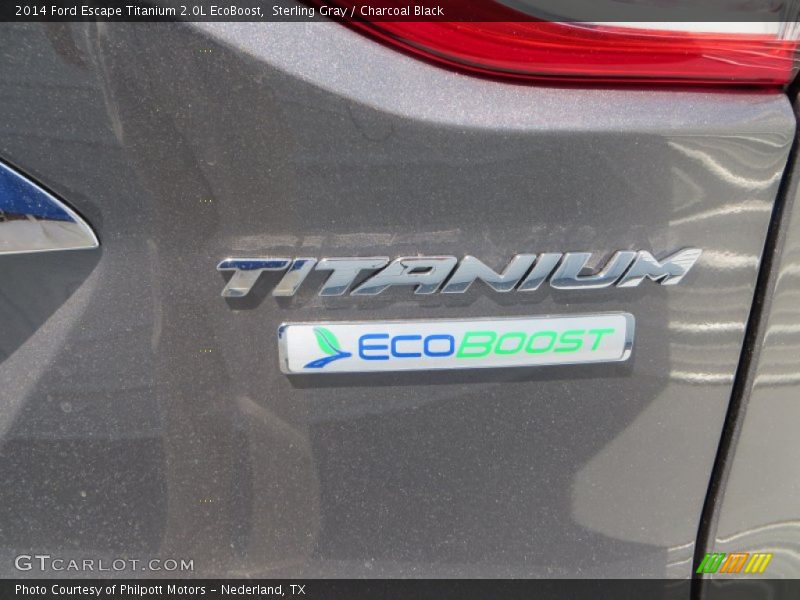 Sterling Gray / Charcoal Black 2014 Ford Escape Titanium 2.0L EcoBoost