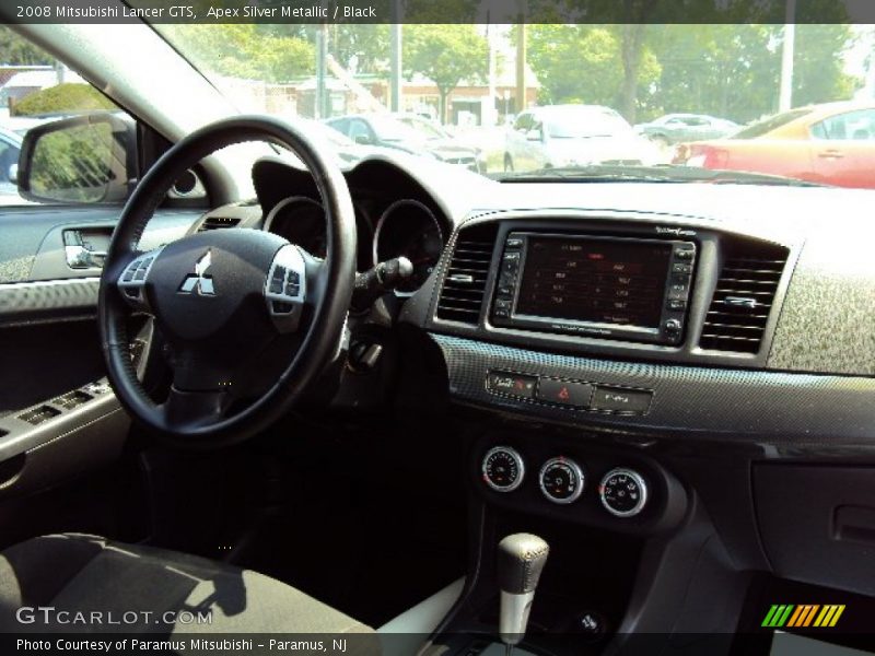 Apex Silver Metallic / Black 2008 Mitsubishi Lancer GTS