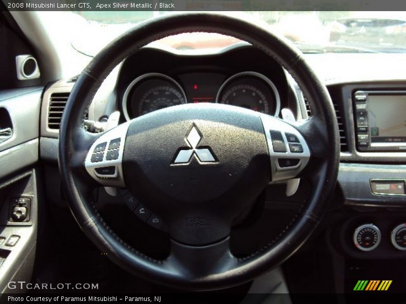 Apex Silver Metallic / Black 2008 Mitsubishi Lancer GTS