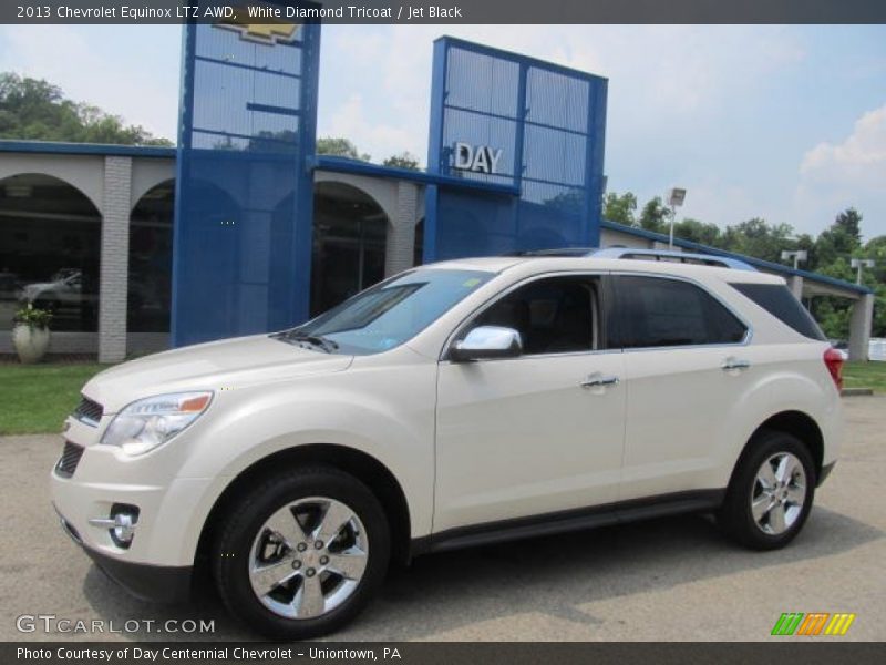 White Diamond Tricoat / Jet Black 2013 Chevrolet Equinox LTZ AWD