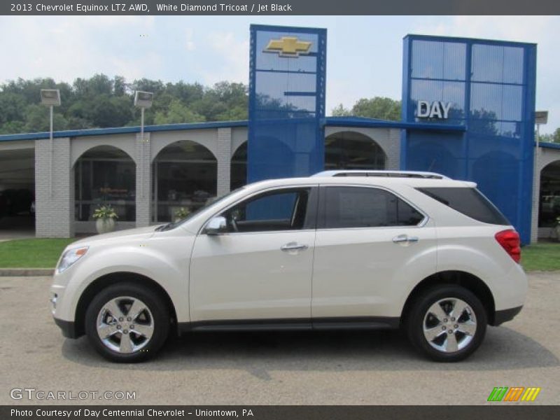 White Diamond Tricoat / Jet Black 2013 Chevrolet Equinox LTZ AWD