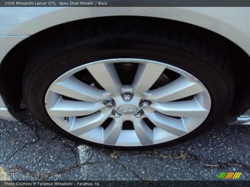 Apex Silver Metallic / Black 2008 Mitsubishi Lancer GTS