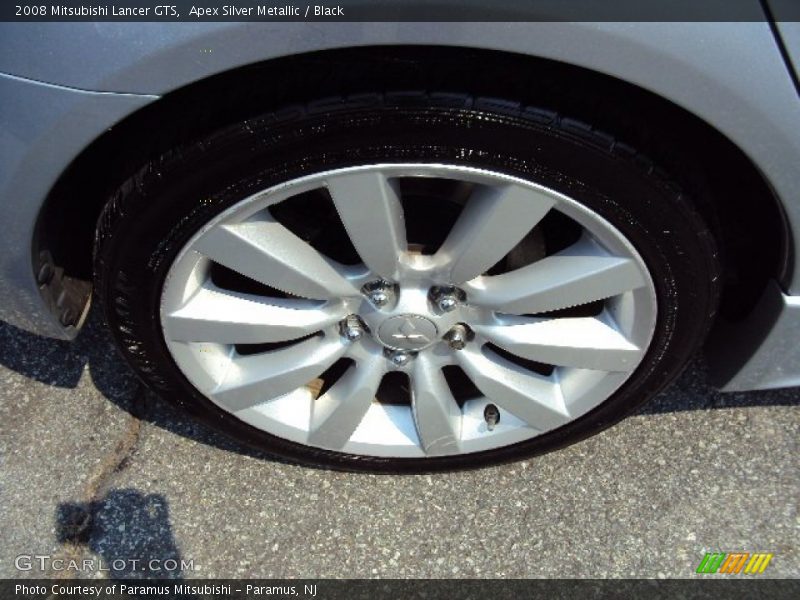 Apex Silver Metallic / Black 2008 Mitsubishi Lancer GTS