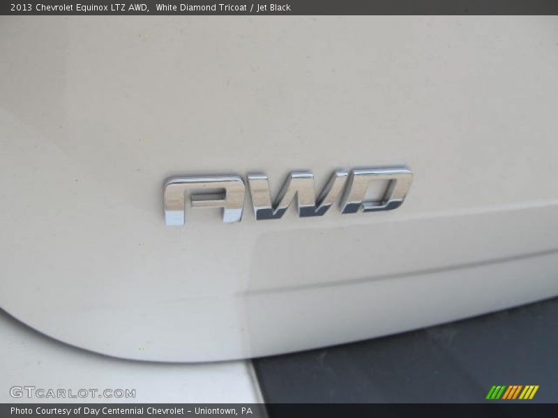 White Diamond Tricoat / Jet Black 2013 Chevrolet Equinox LTZ AWD