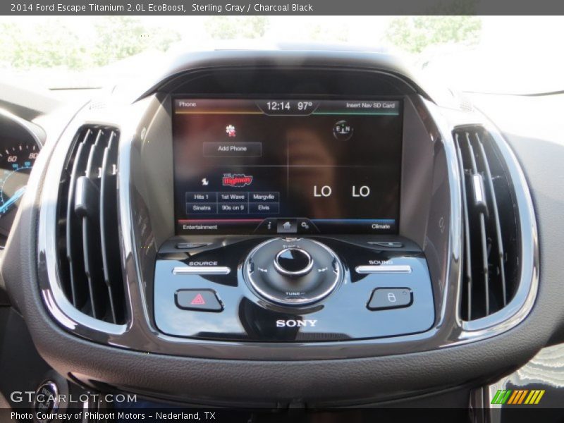 Controls of 2014 Escape Titanium 2.0L EcoBoost