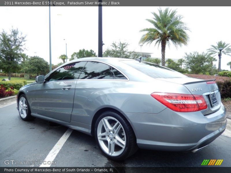 Palladium Silver Metallic / Black 2011 Mercedes-Benz E 550 Coupe