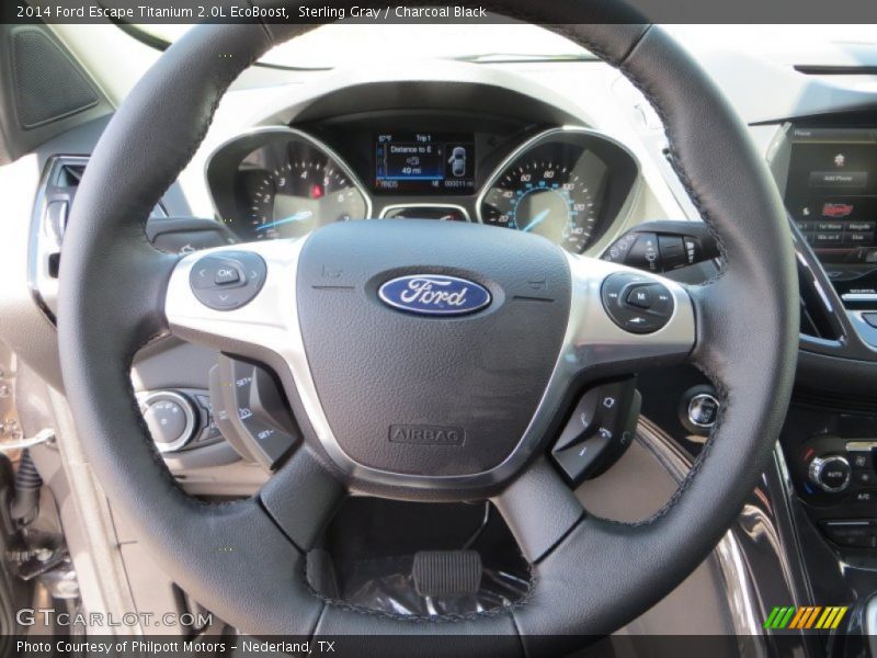  2014 Escape Titanium 2.0L EcoBoost Steering Wheel
