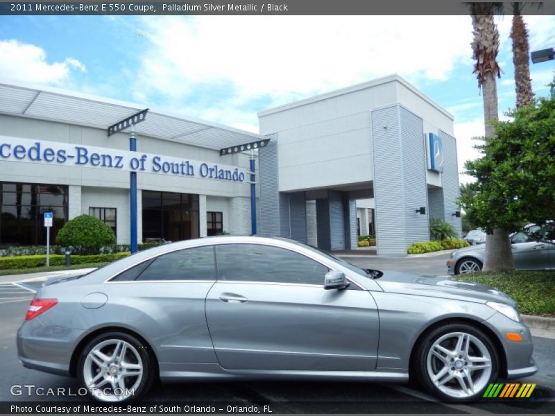 Palladium Silver Metallic / Black 2011 Mercedes-Benz E 550 Coupe