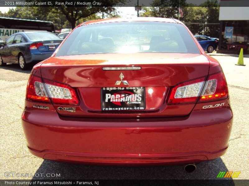 Rave Red / Medium Gray 2011 Mitsubishi Galant ES