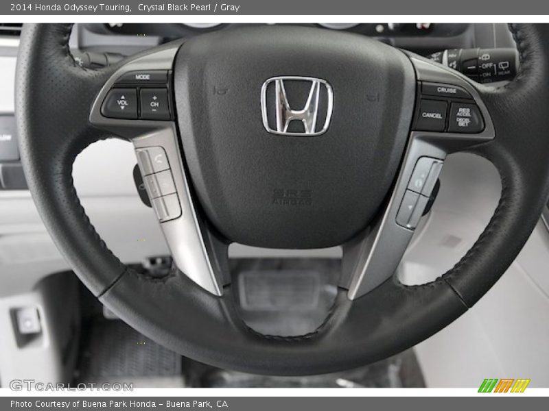 Crystal Black Pearl / Gray 2014 Honda Odyssey Touring