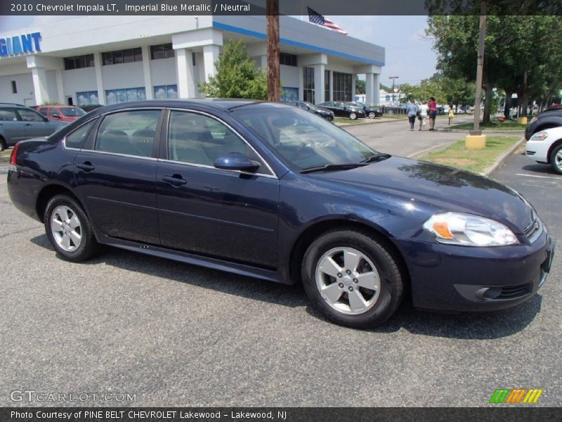 Imperial Blue Metallic / Neutral 2010 Chevrolet Impala LT