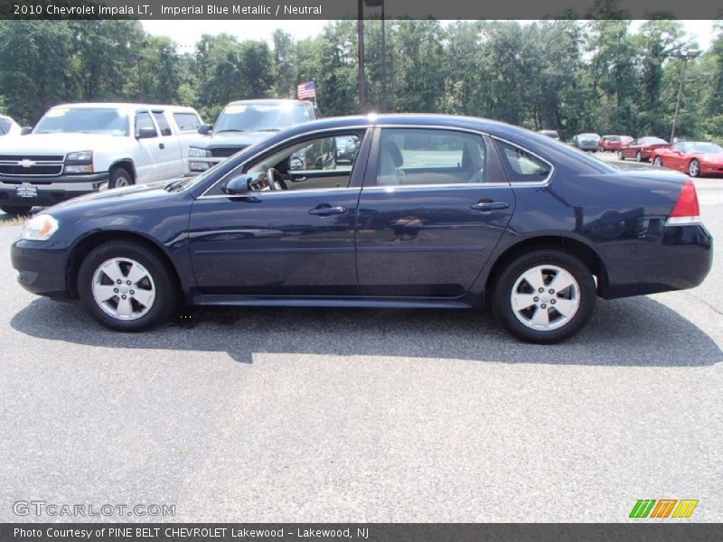 Imperial Blue Metallic / Neutral 2010 Chevrolet Impala LT