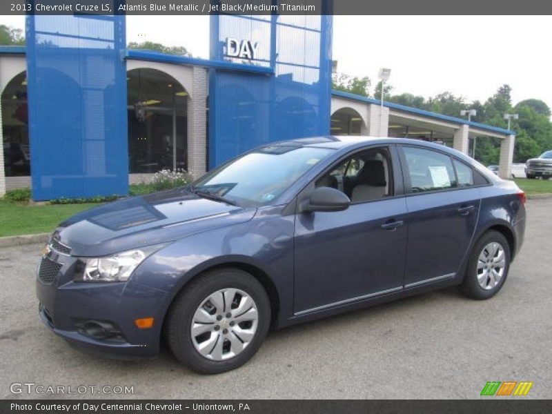 Atlantis Blue Metallic / Jet Black/Medium Titanium 2013 Chevrolet Cruze LS