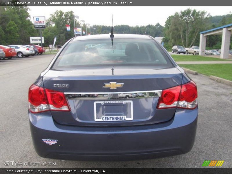Atlantis Blue Metallic / Jet Black/Medium Titanium 2013 Chevrolet Cruze LS