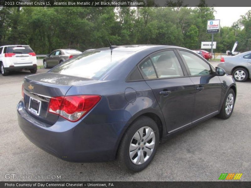 Atlantis Blue Metallic / Jet Black/Medium Titanium 2013 Chevrolet Cruze LS