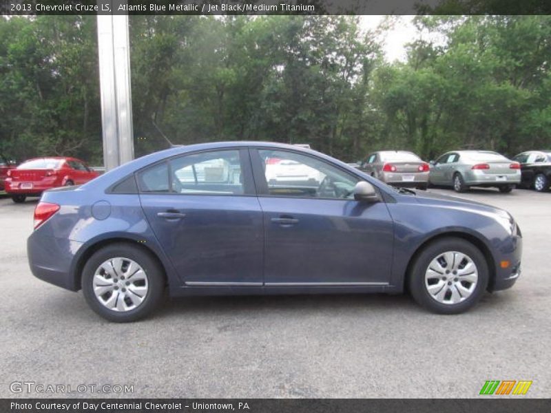 Atlantis Blue Metallic / Jet Black/Medium Titanium 2013 Chevrolet Cruze LS