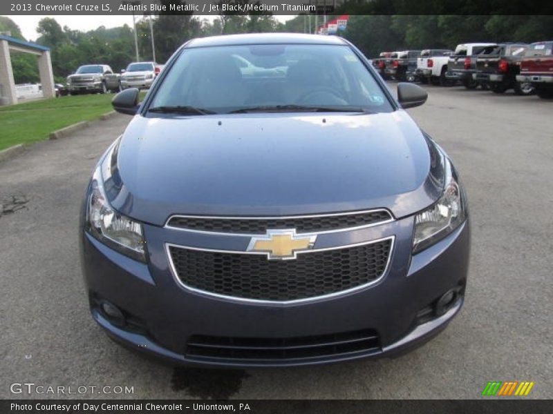 Atlantis Blue Metallic / Jet Black/Medium Titanium 2013 Chevrolet Cruze LS