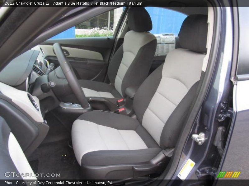 Atlantis Blue Metallic / Jet Black/Medium Titanium 2013 Chevrolet Cruze LS