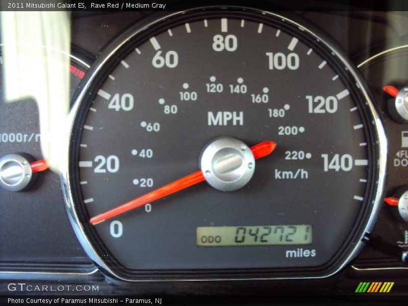Rave Red / Medium Gray 2011 Mitsubishi Galant ES
