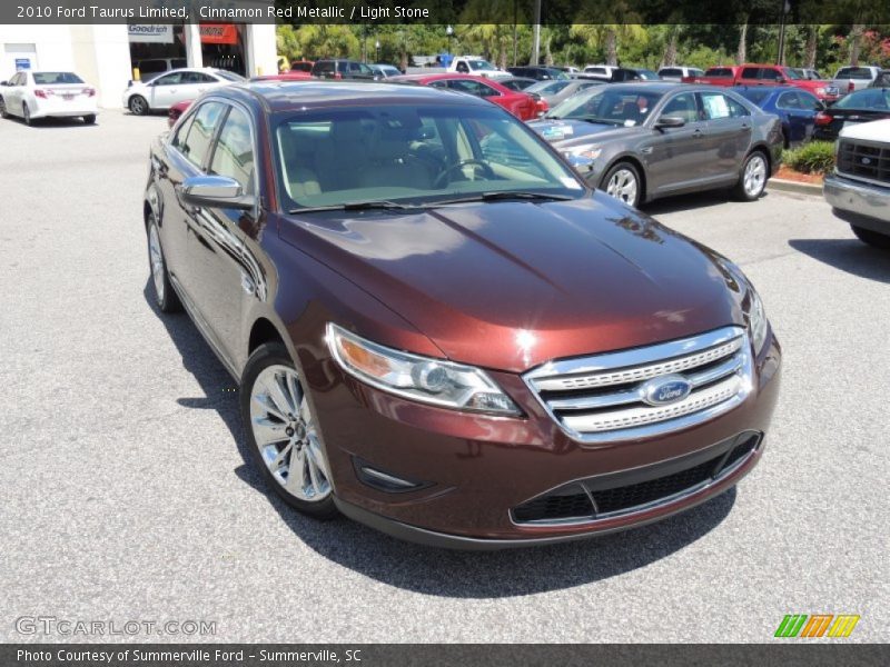 Cinnamon Red Metallic / Light Stone 2010 Ford Taurus Limited